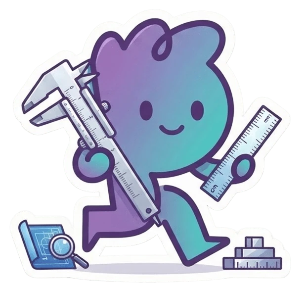 Sticker de Peguu listo para medir tu diseño