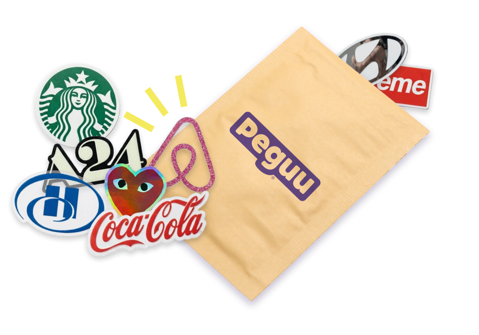 Stickers y paquete de muestras Peguu